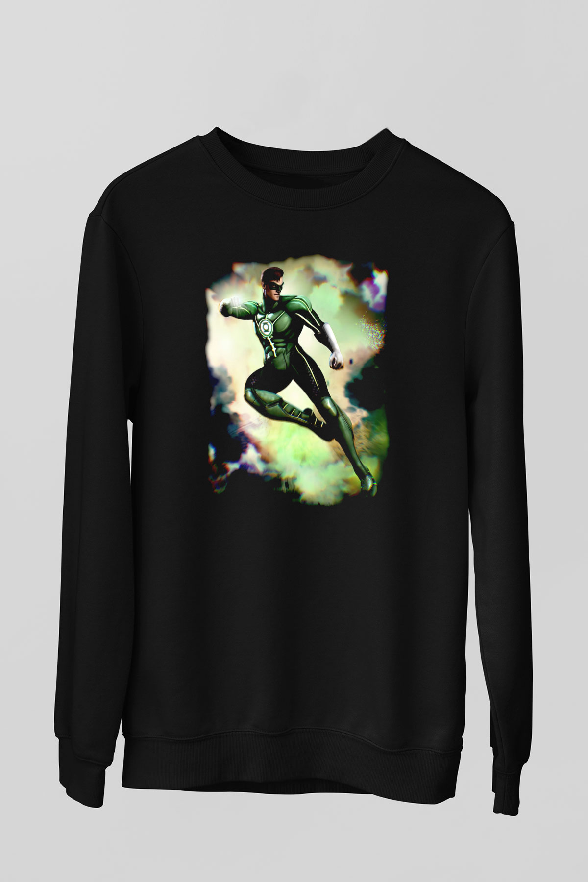 Green Lantern Siyah Unisex  Sweatshirt