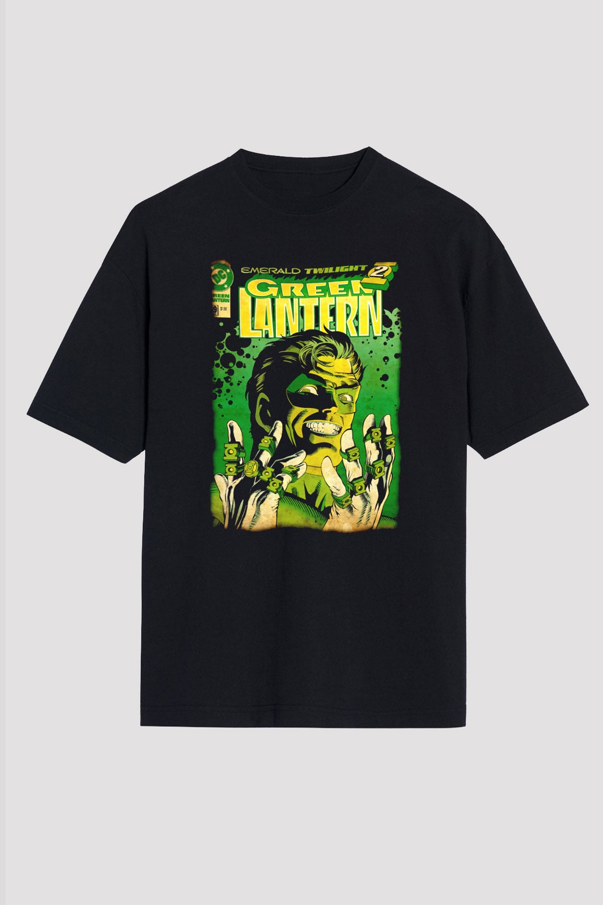 Green Lantern Siyah Unisex Tişört