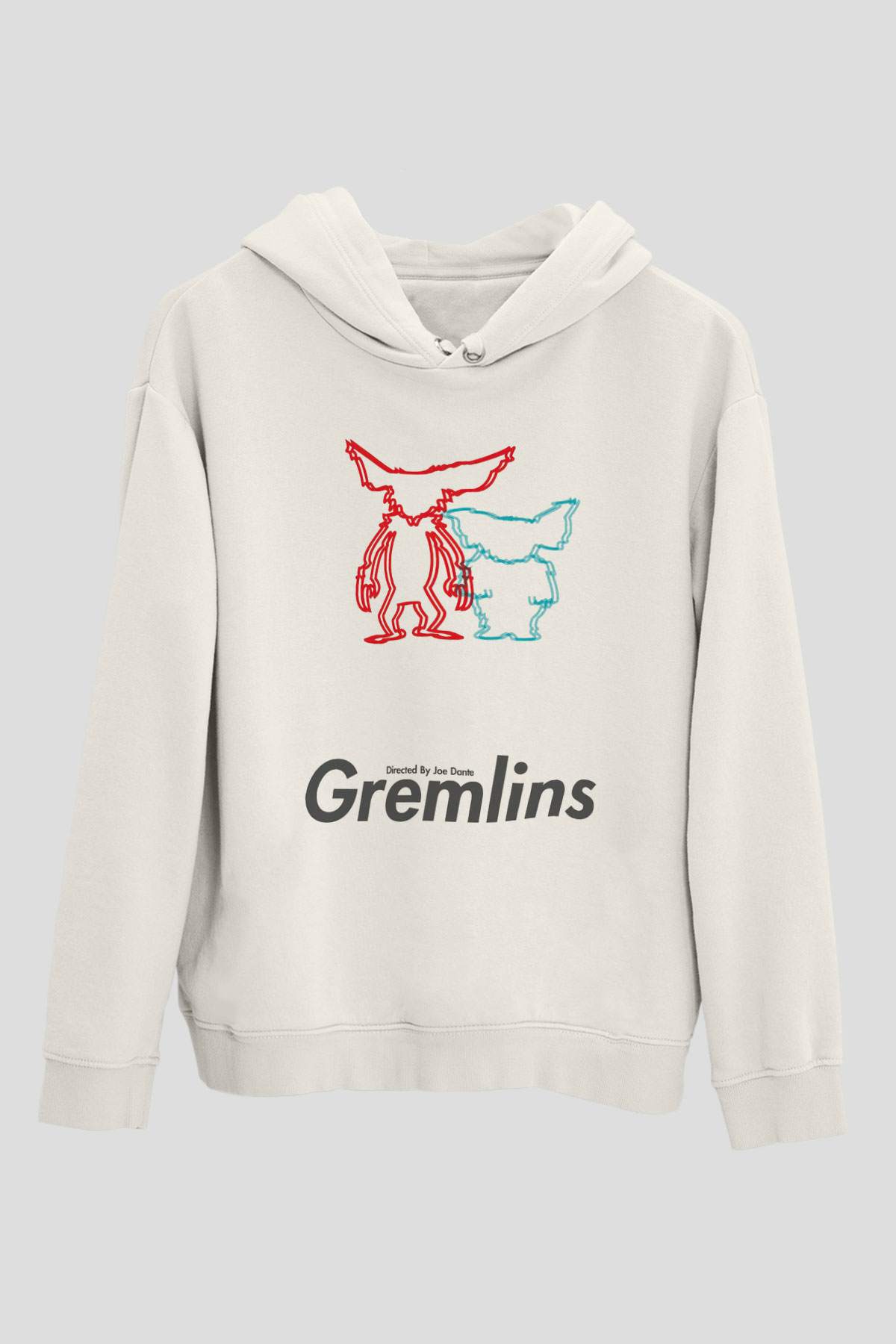 Gremlins Beyaz Unisex Hoodie