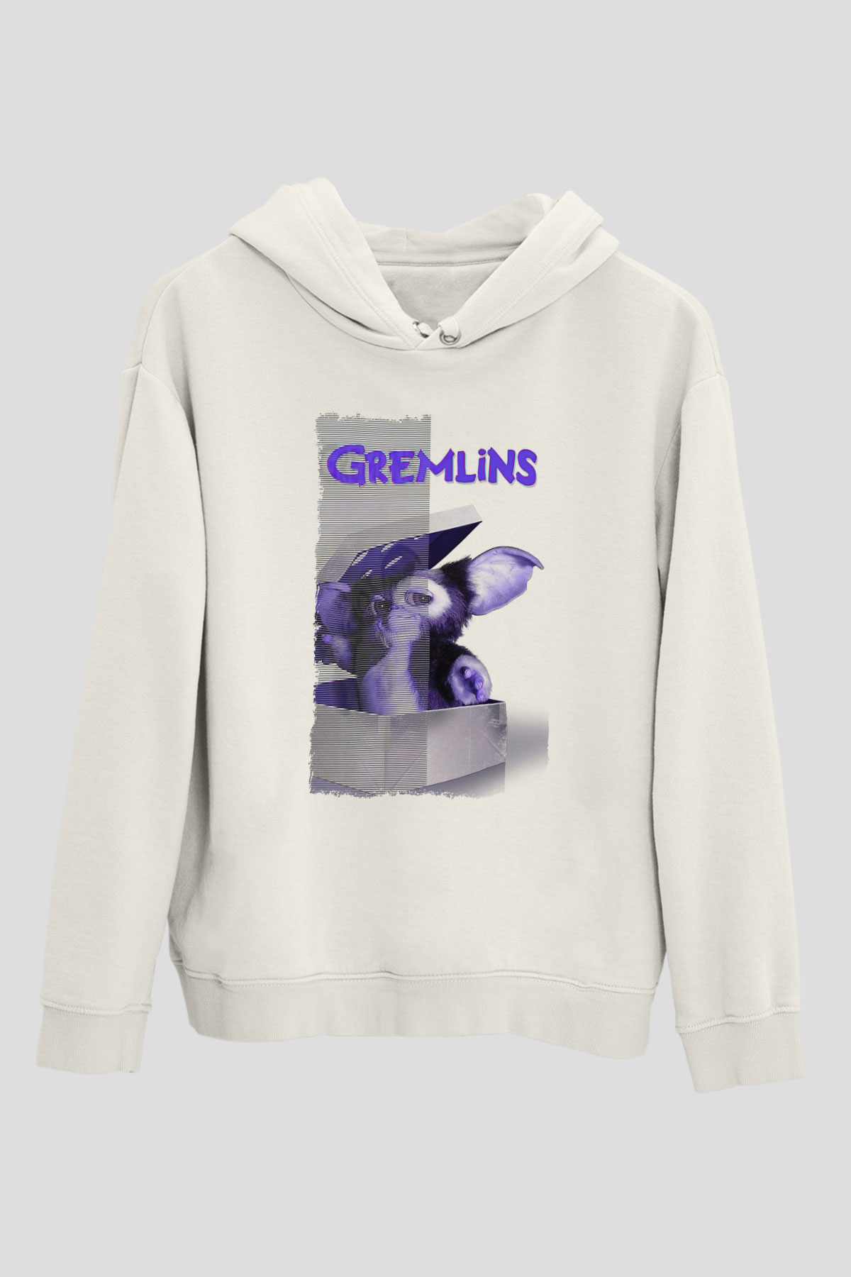 Gremlins Beyaz Unisex Hoodie