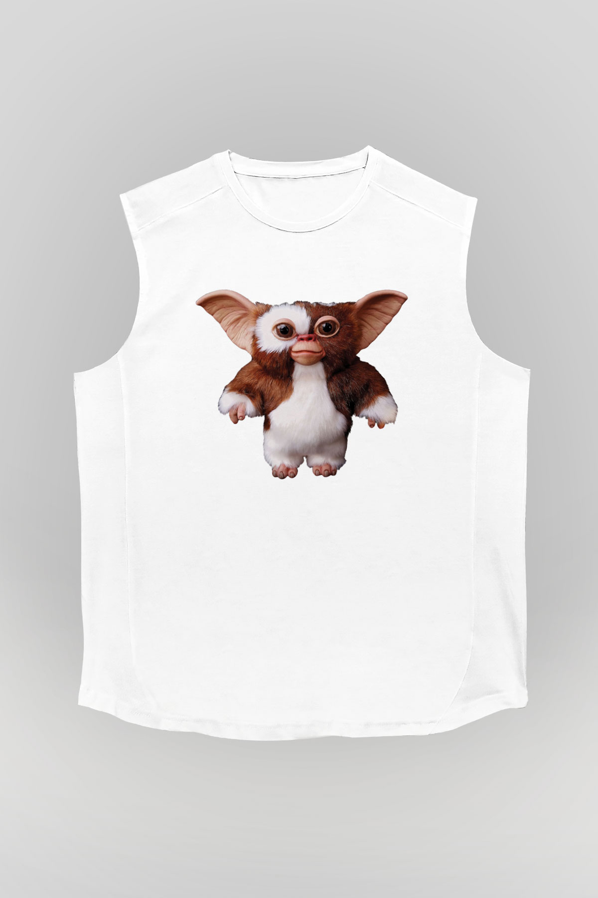 Gremlins Beyaz Unisex Kolsuz Tişört