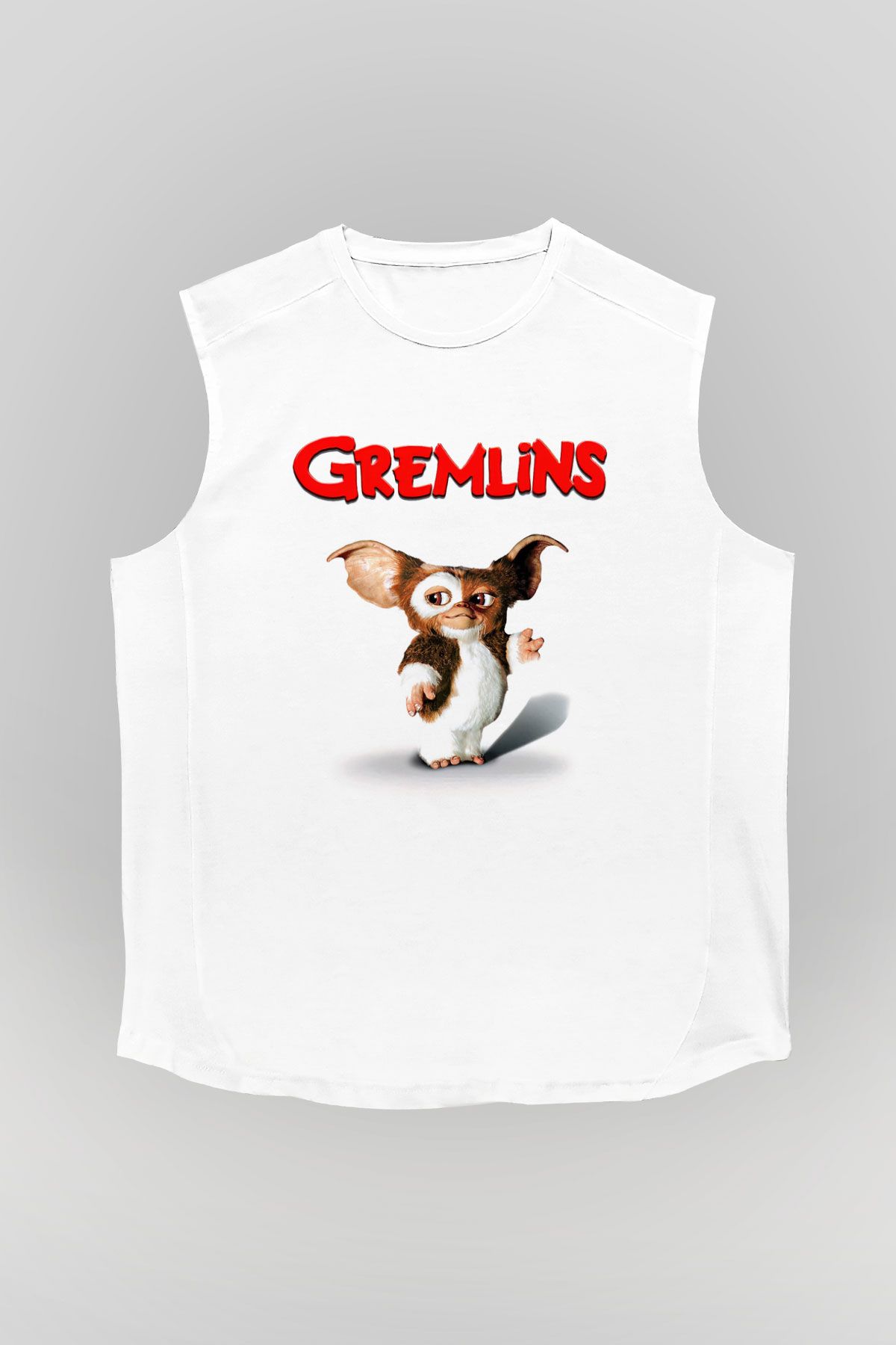 Gremlins Beyaz Unisex Kolsuz Tişört