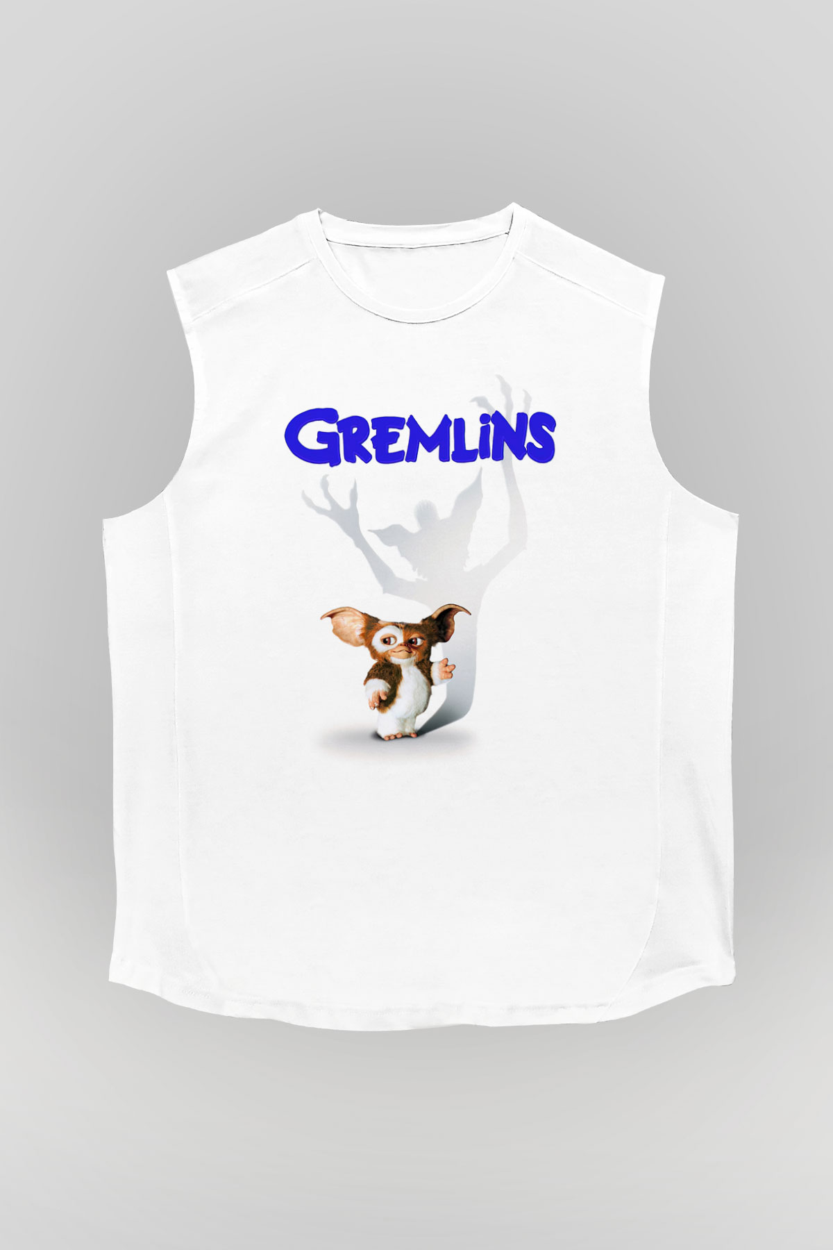 Gremlins Beyaz Unisex Kolsuz Tişört
