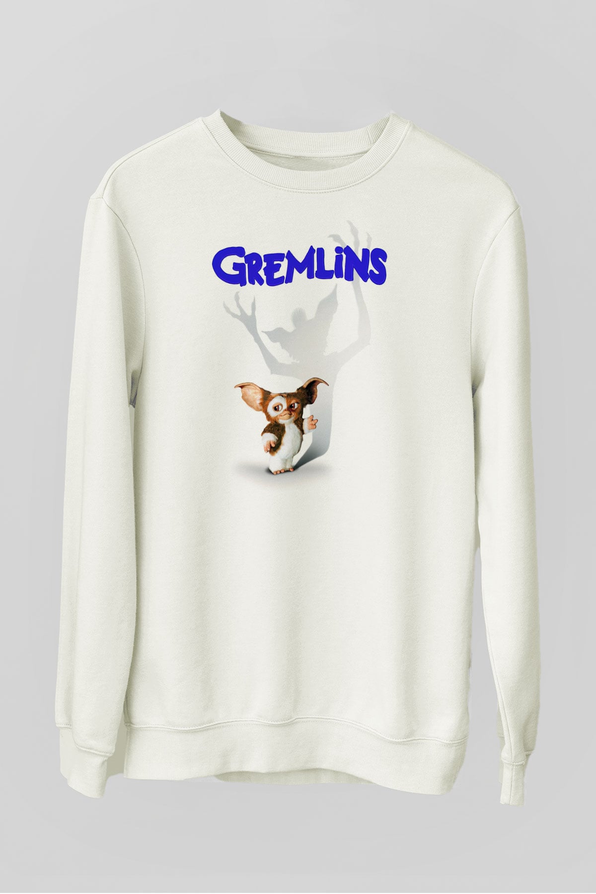 Gremlins Beyaz Unisex Sweatshirt