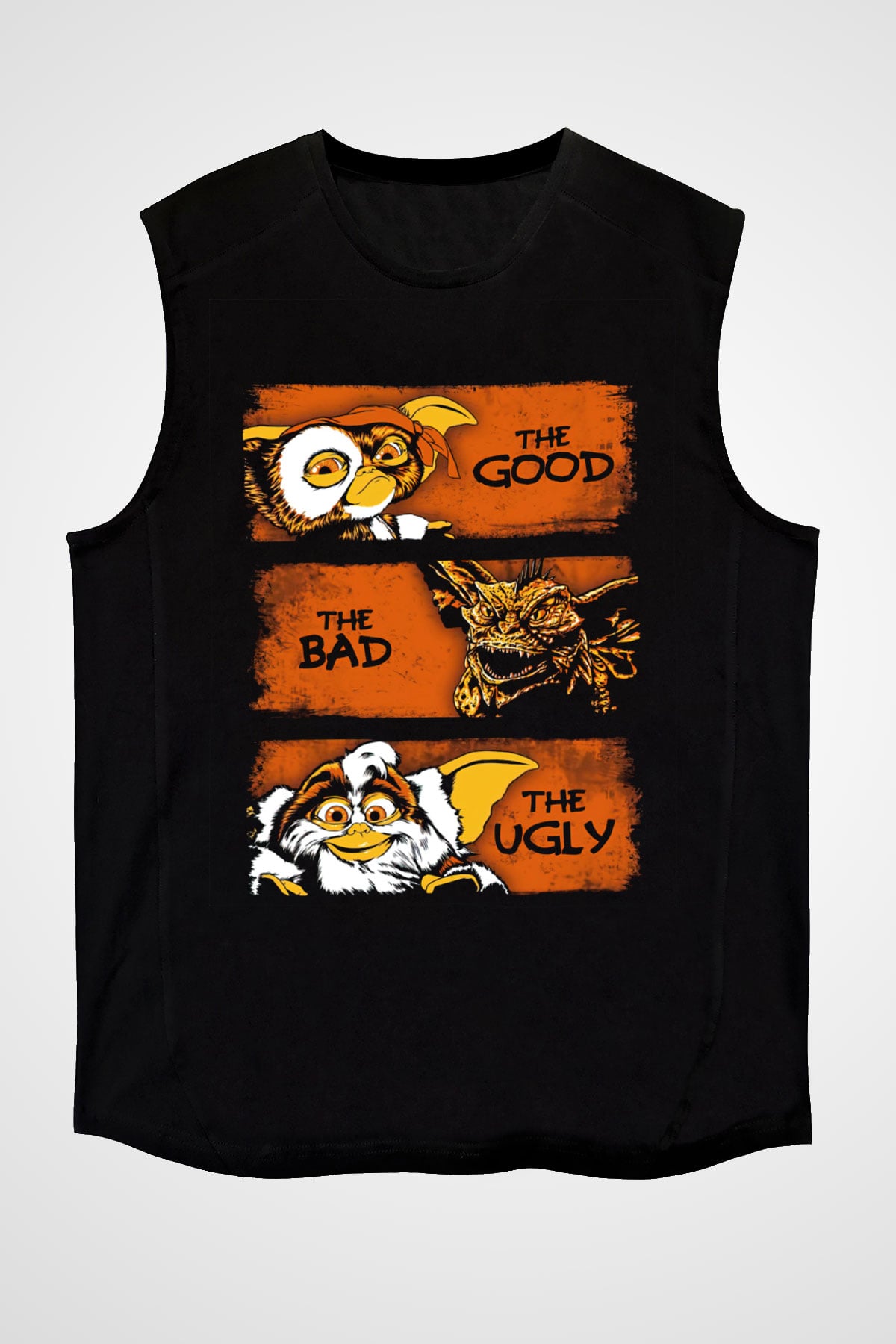 Gremlins Gremlinler Siyah Unisex Kolsuz Tişört