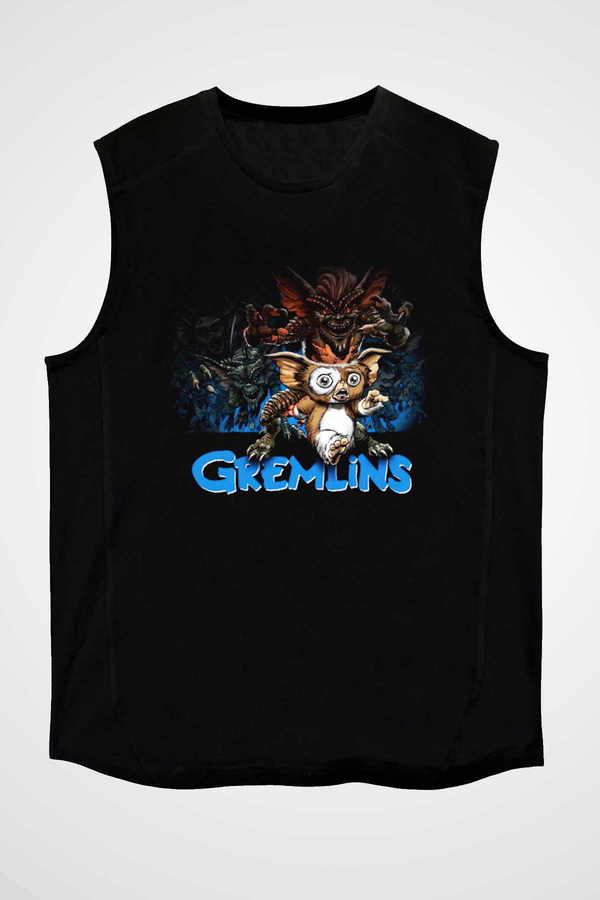 Gremlins Siyah Unisex Kolsuz Tişört