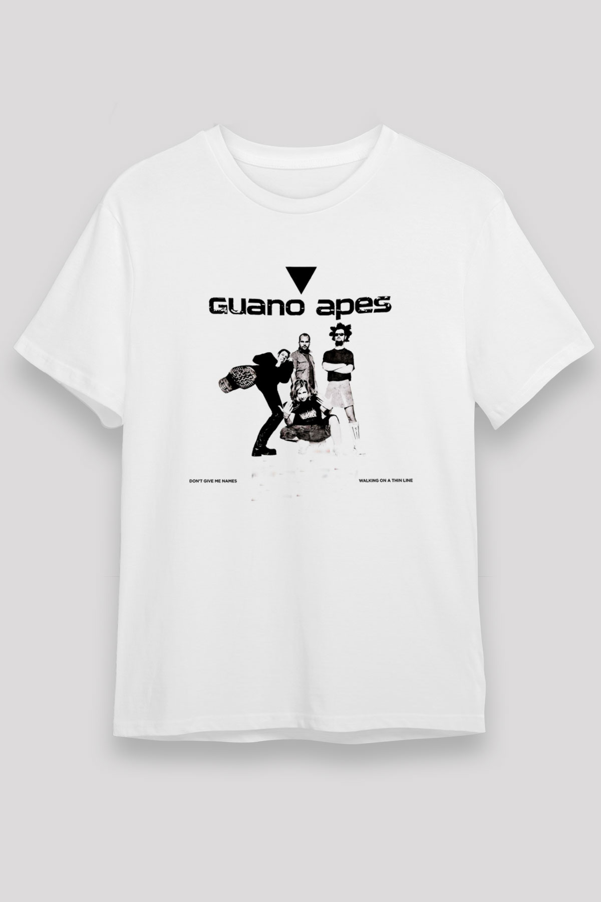 Guano Apes Baskılı Unisex Beyaz Tişört