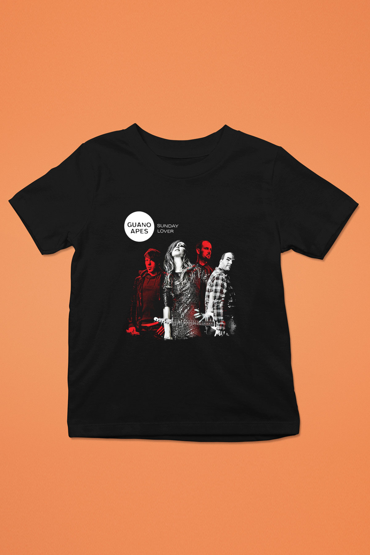 Guano Apes Baskılı Unisex Siyah Çocuk Tişört