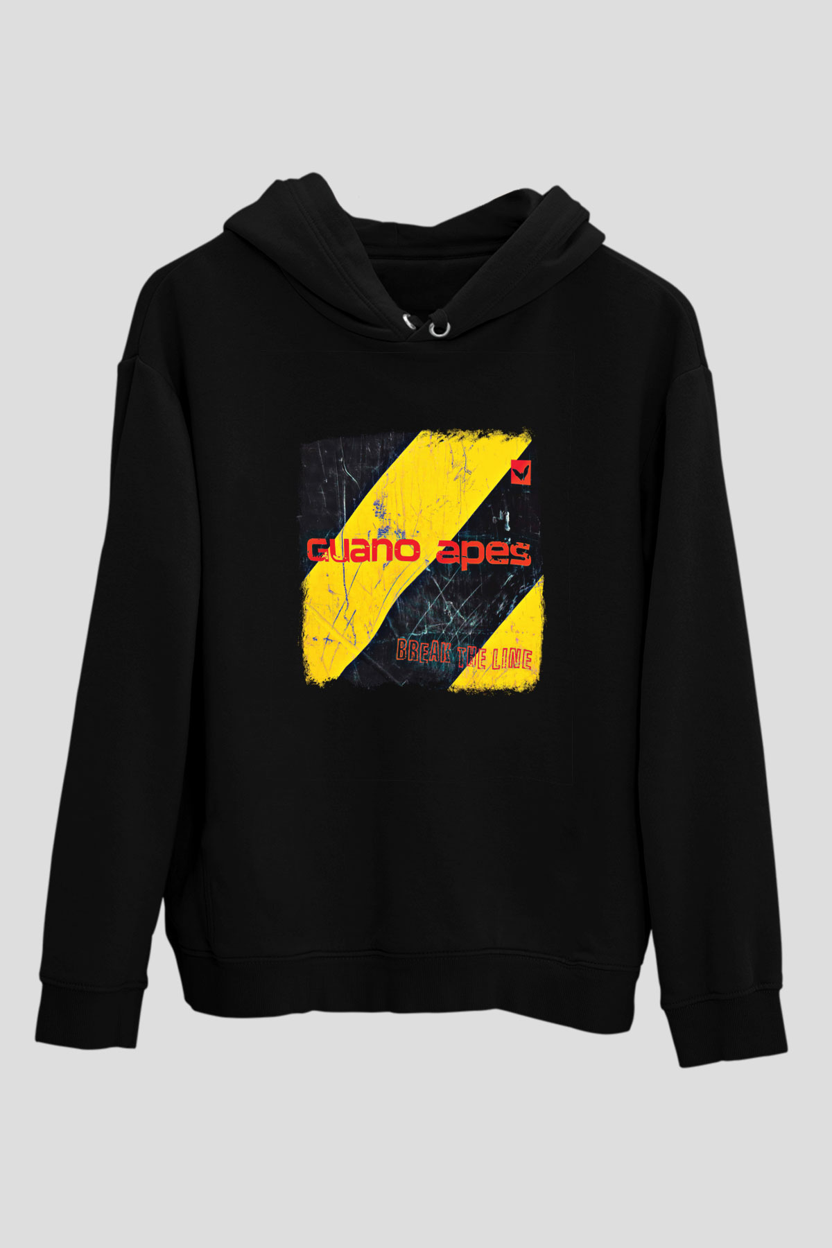 Guano Apes Baskılı Unisex Siyah Hoodie