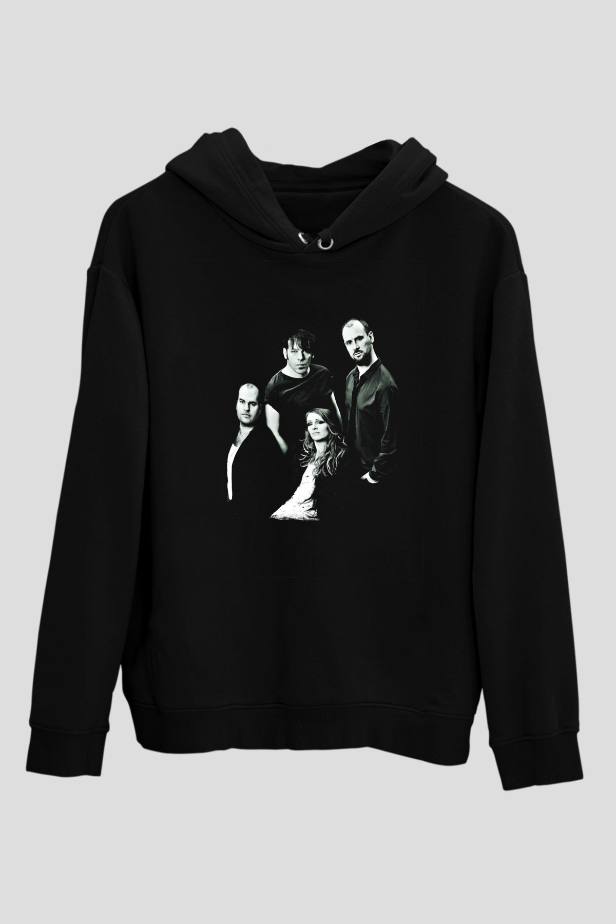 Guano Apes Baskılı Unisex Siyah Hoodie