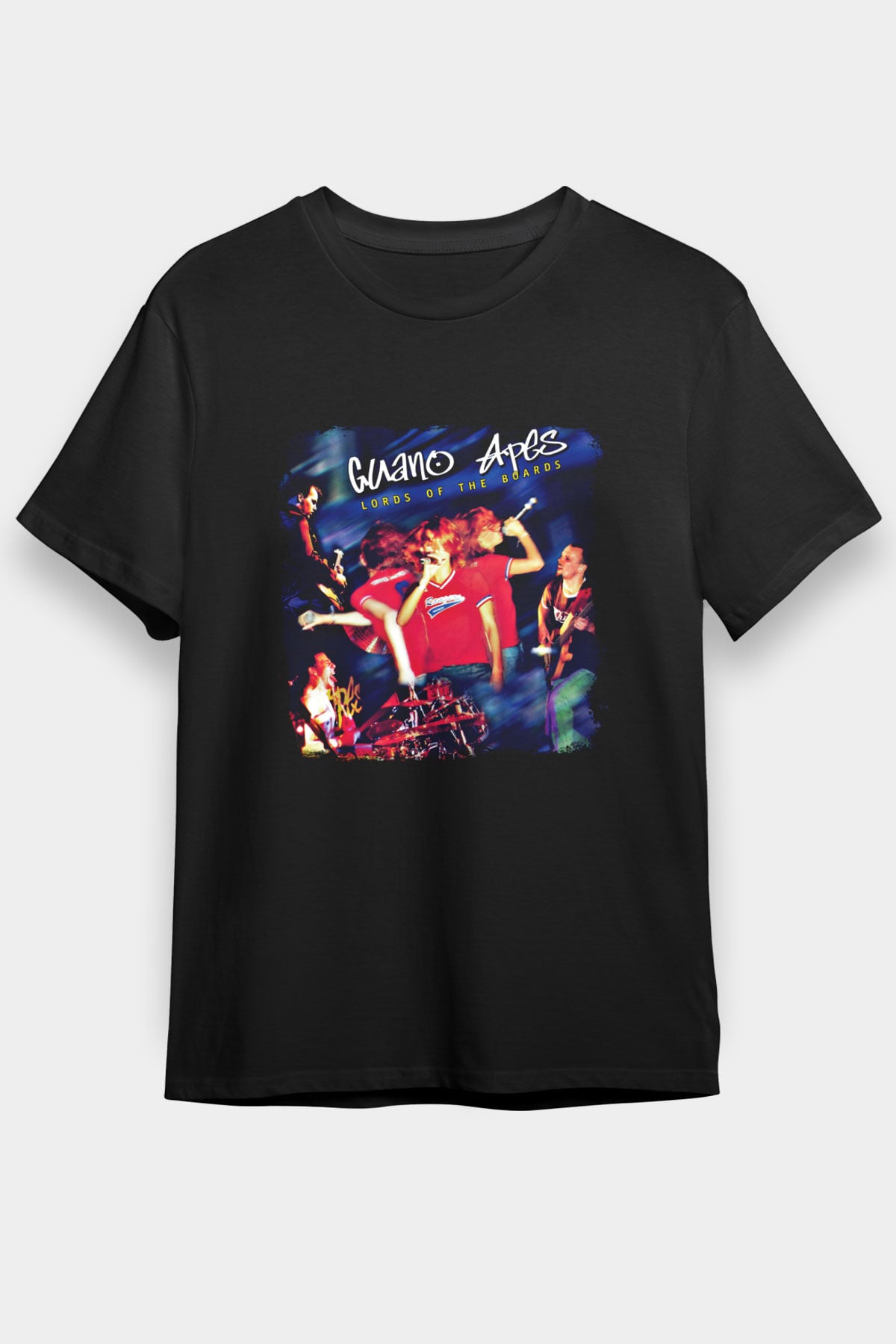 Guano Apes Baskılı Unisex Siyah Tişört