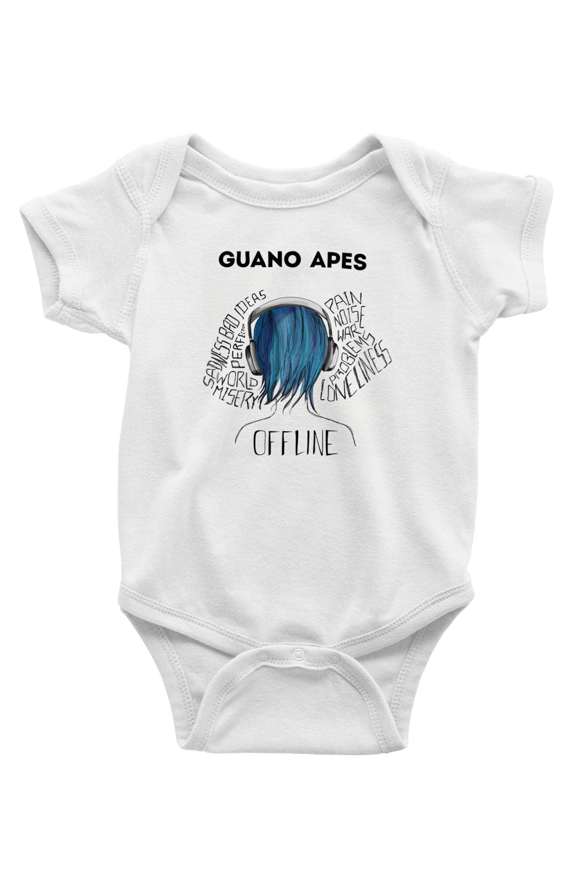 Guano Apes Beyaz Bebek Body - Zıbın
