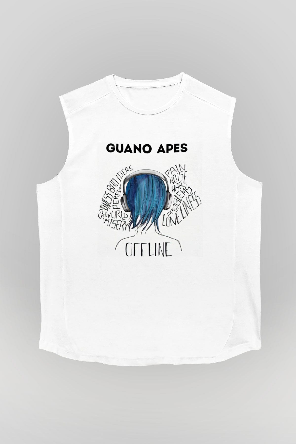 Guano Apes Beyaz Unisex Kolsuz Tişört