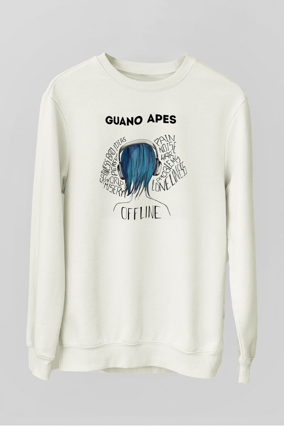 Guano Apes Beyaz Unisex Sweatshirt