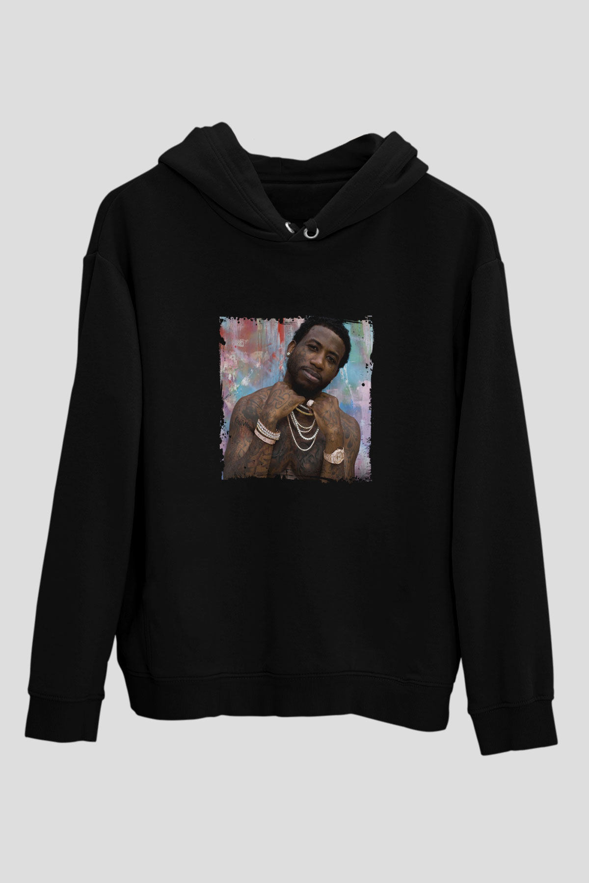 Gucci Mane Baskılı Unisex Siyah Hoodie
