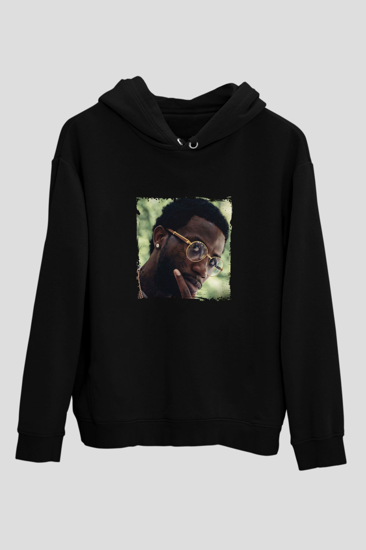Gucci Mane Baskılı Unisex Siyah Hoodie