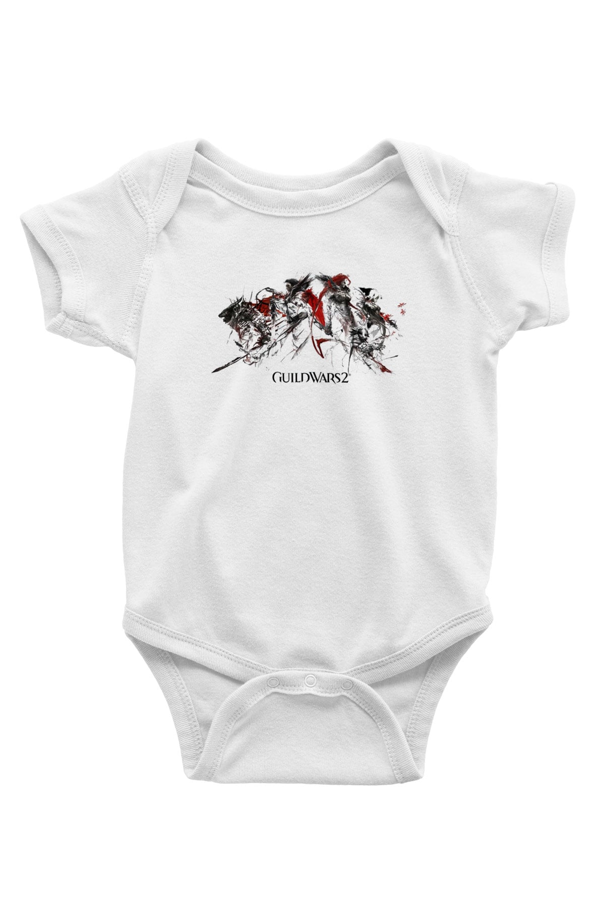 Guild Wars Baskılı Beyaz Unisex Bebek Body - Zıbın