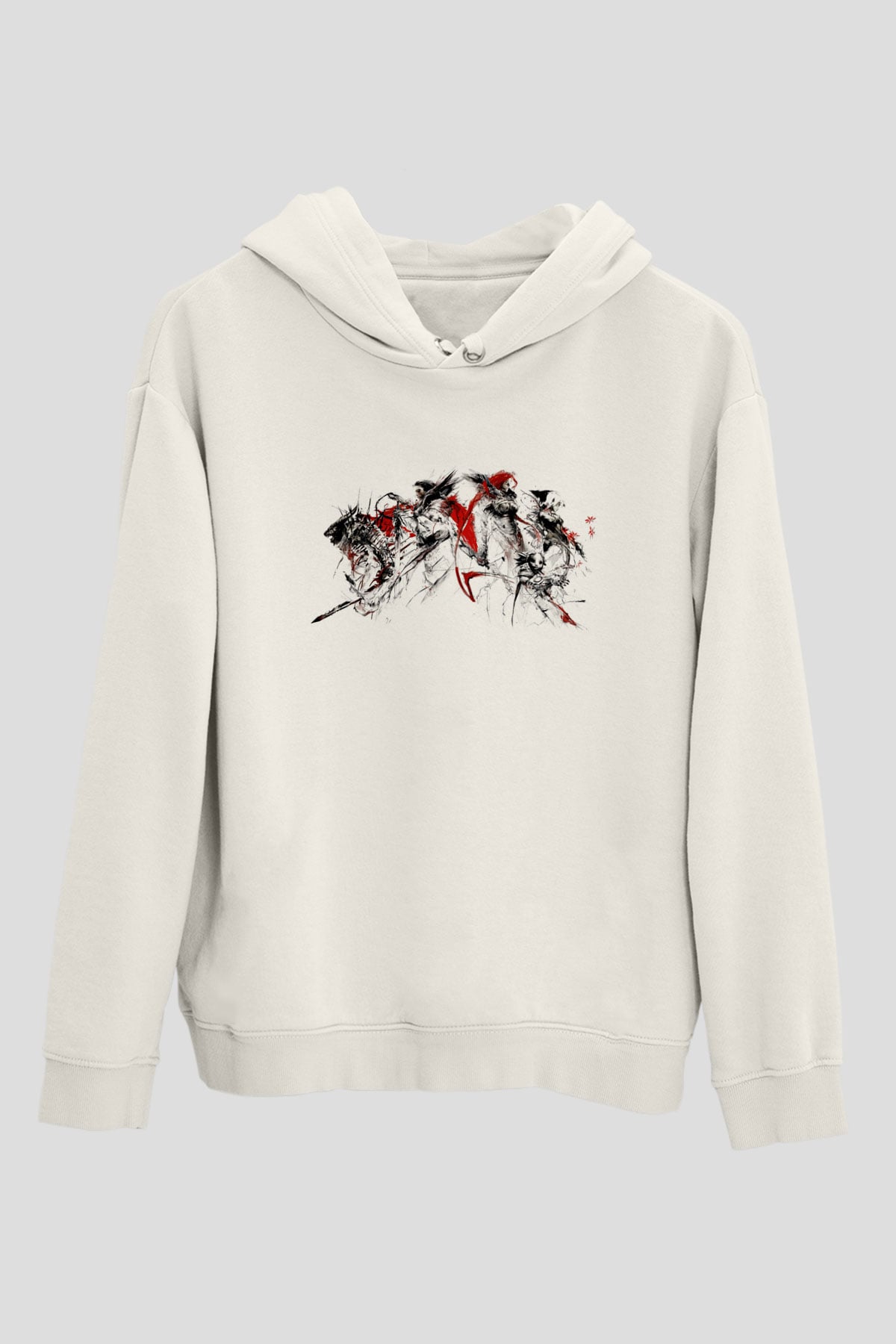 Guild Wars Beyaz Unisex Hoodie