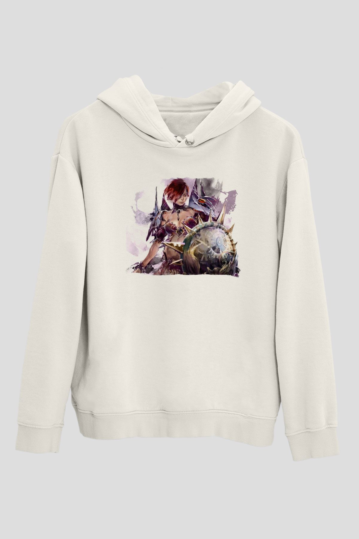Guild Wars Beyaz Unisex Hoodie