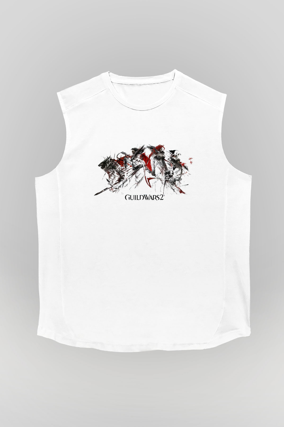 Guild Wars Beyaz Unisex Kolsuz Tişört