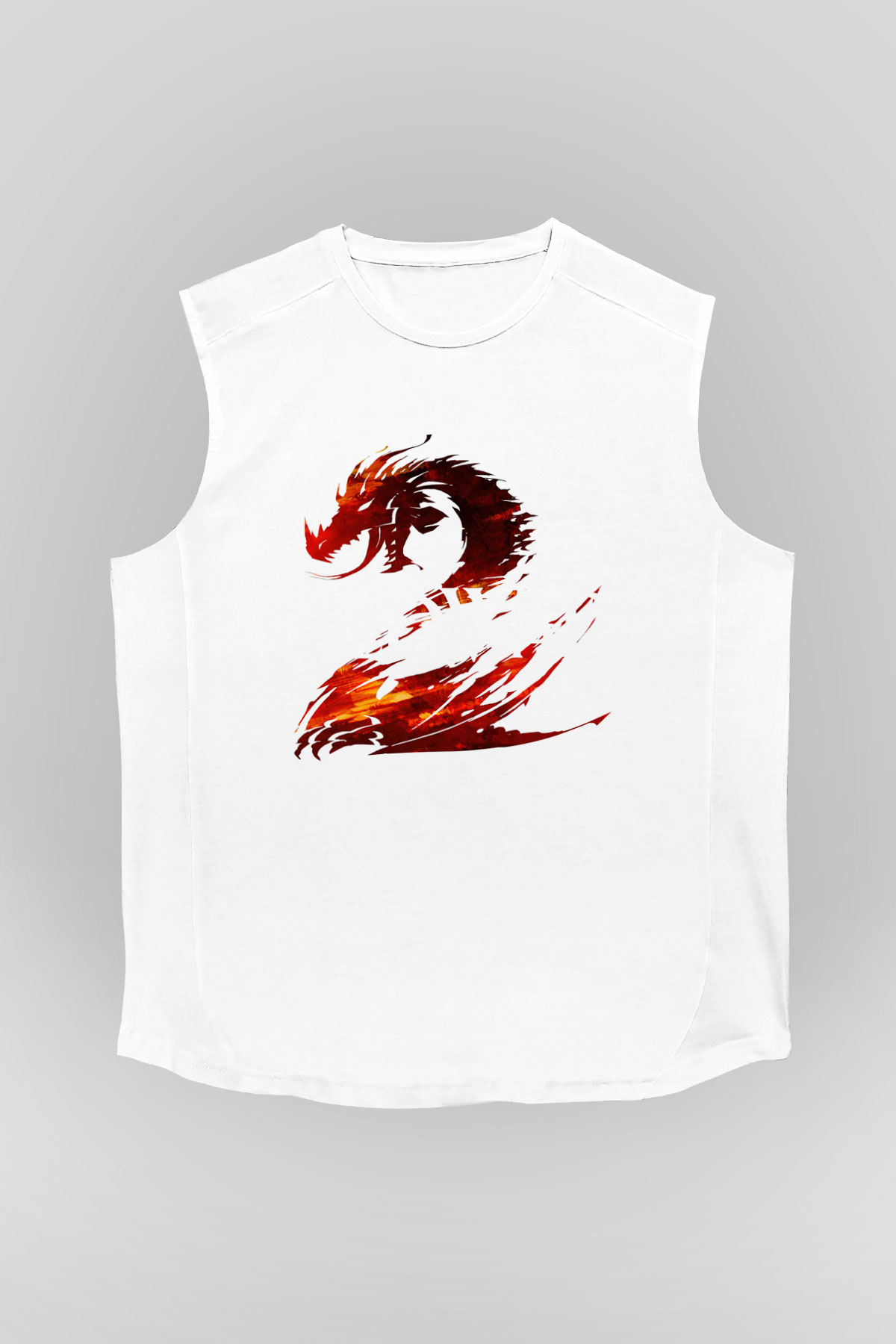 Guild Wars Beyaz Unisex Kolsuz Tişört