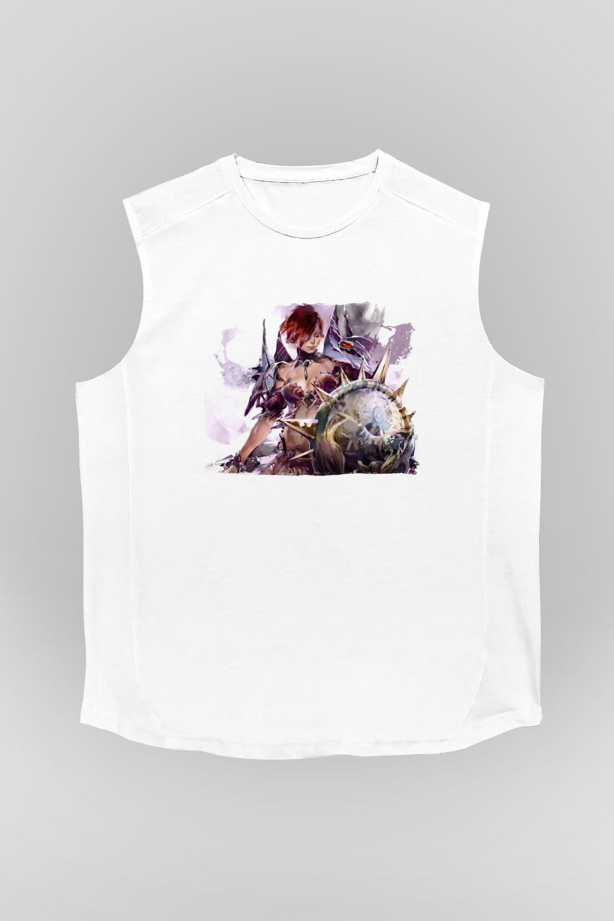 Guild Wars Beyaz Unisex Kolsuz Tişört