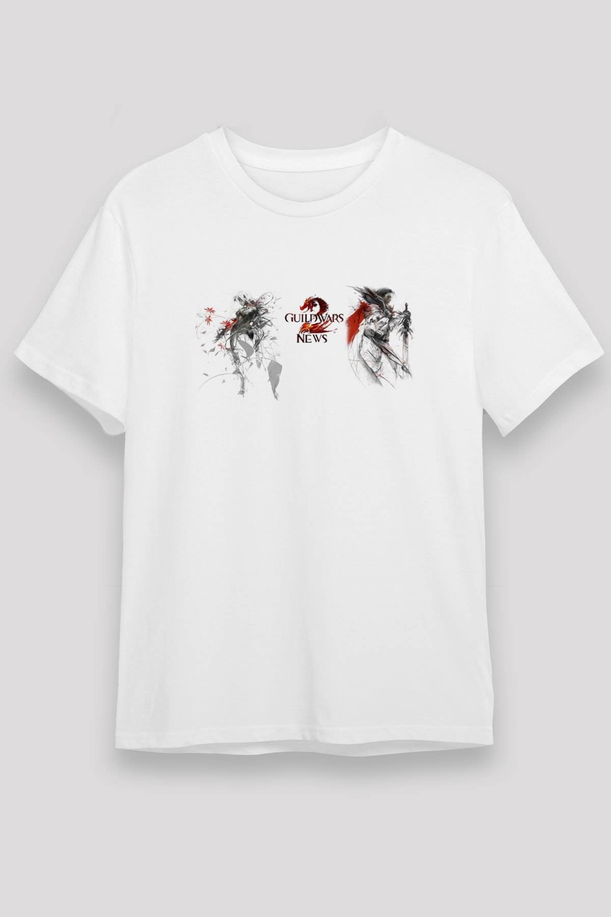 Guild Wars White Unisex Graphic Tee - STREETWEAR