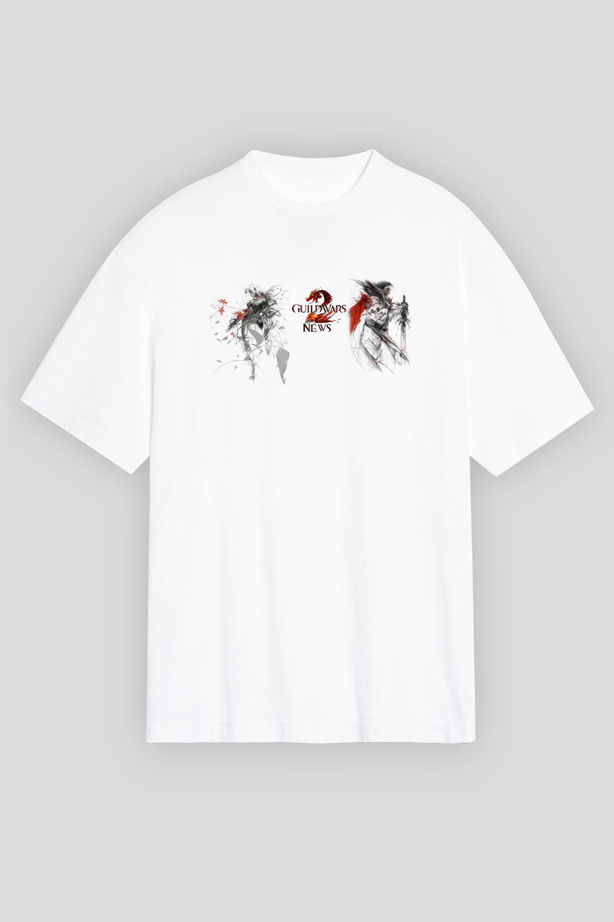 Guild Wars Beyaz Unisex Tişört T-Shirt