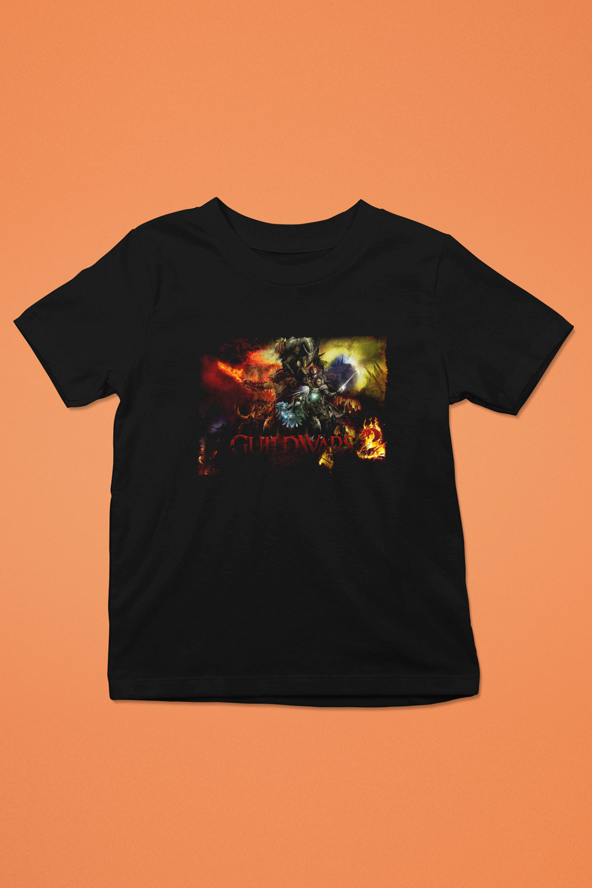 Guild Wars Siyah Unisex Çocuk Tişört