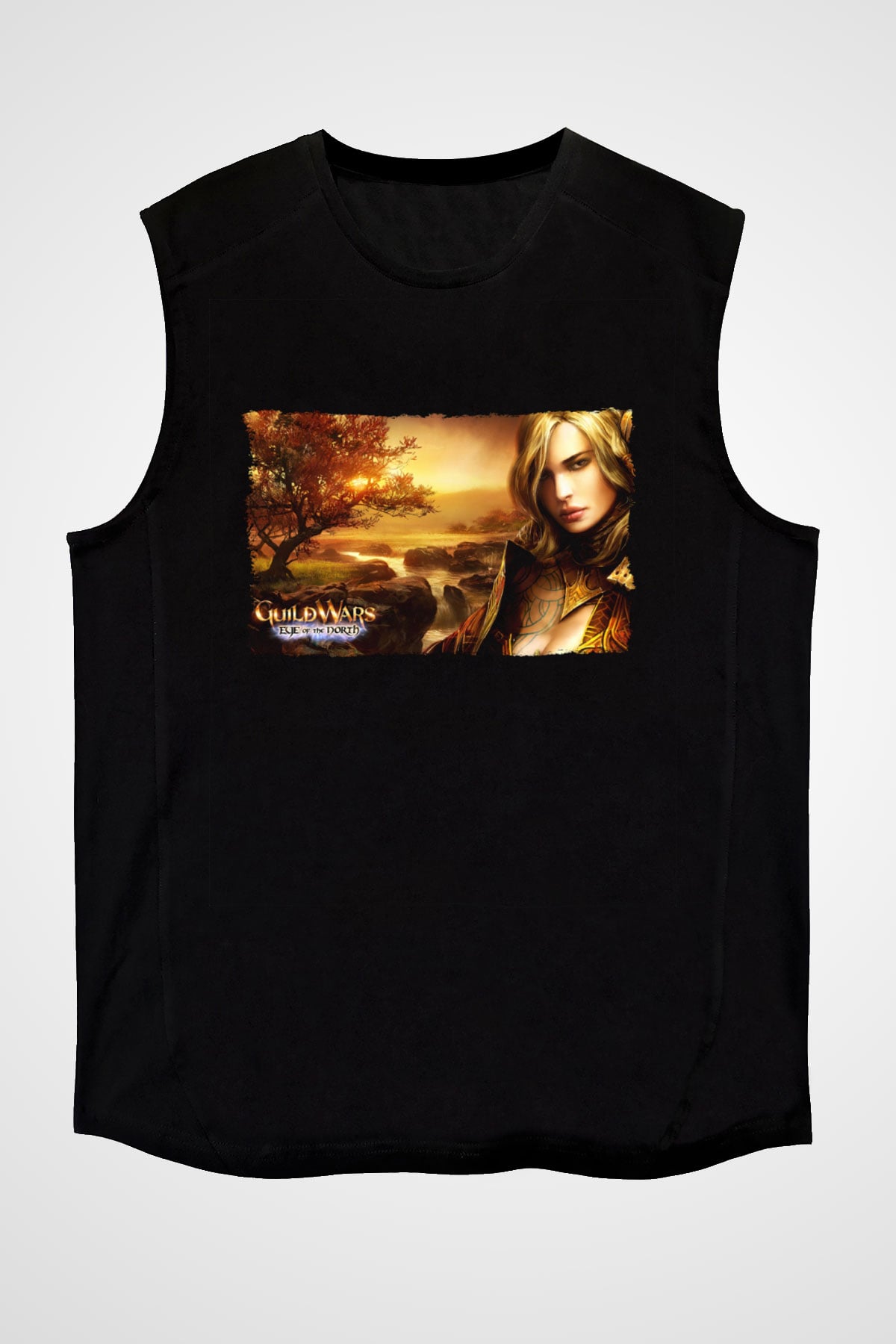 Guild Wars Siyah Unisex Kolsuz Tişört