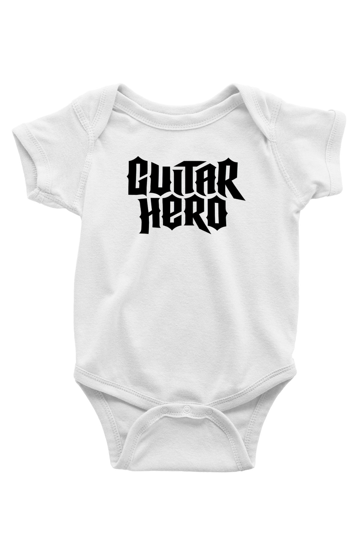 Guitar Hero Baskılı Beyaz Unisex Bebek Body - Zıbın