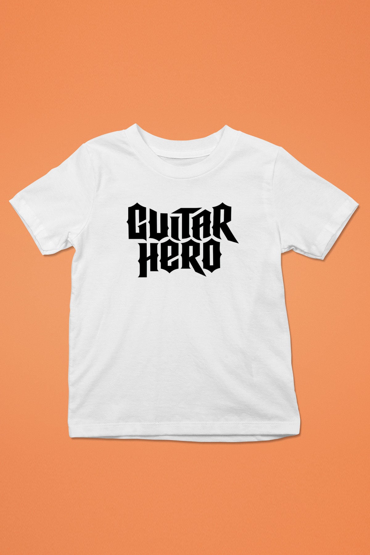 Guitar Hero Baskılı Beyaz Unisex Çocuk Tişört