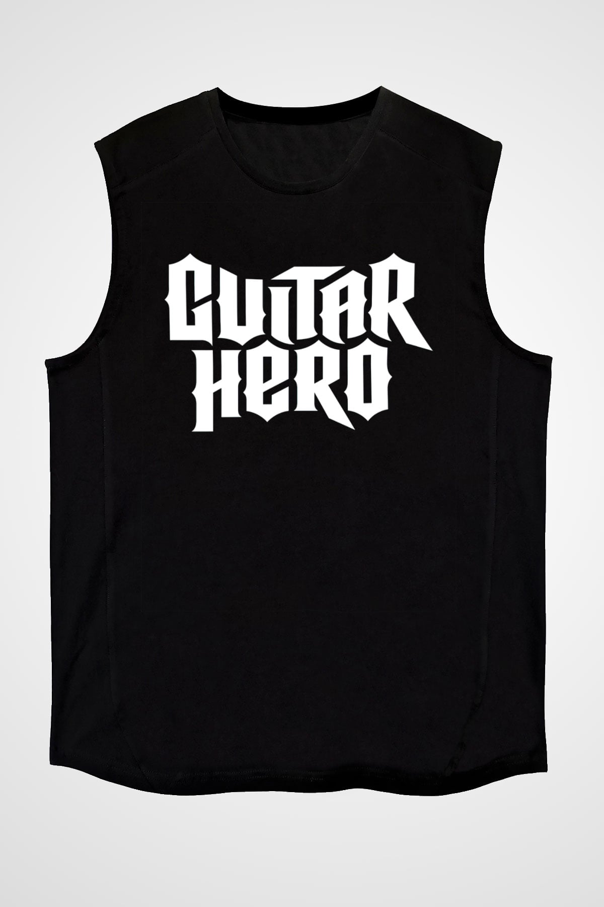 Guitar Hero Siyah Unisex Kolsuz Tişört