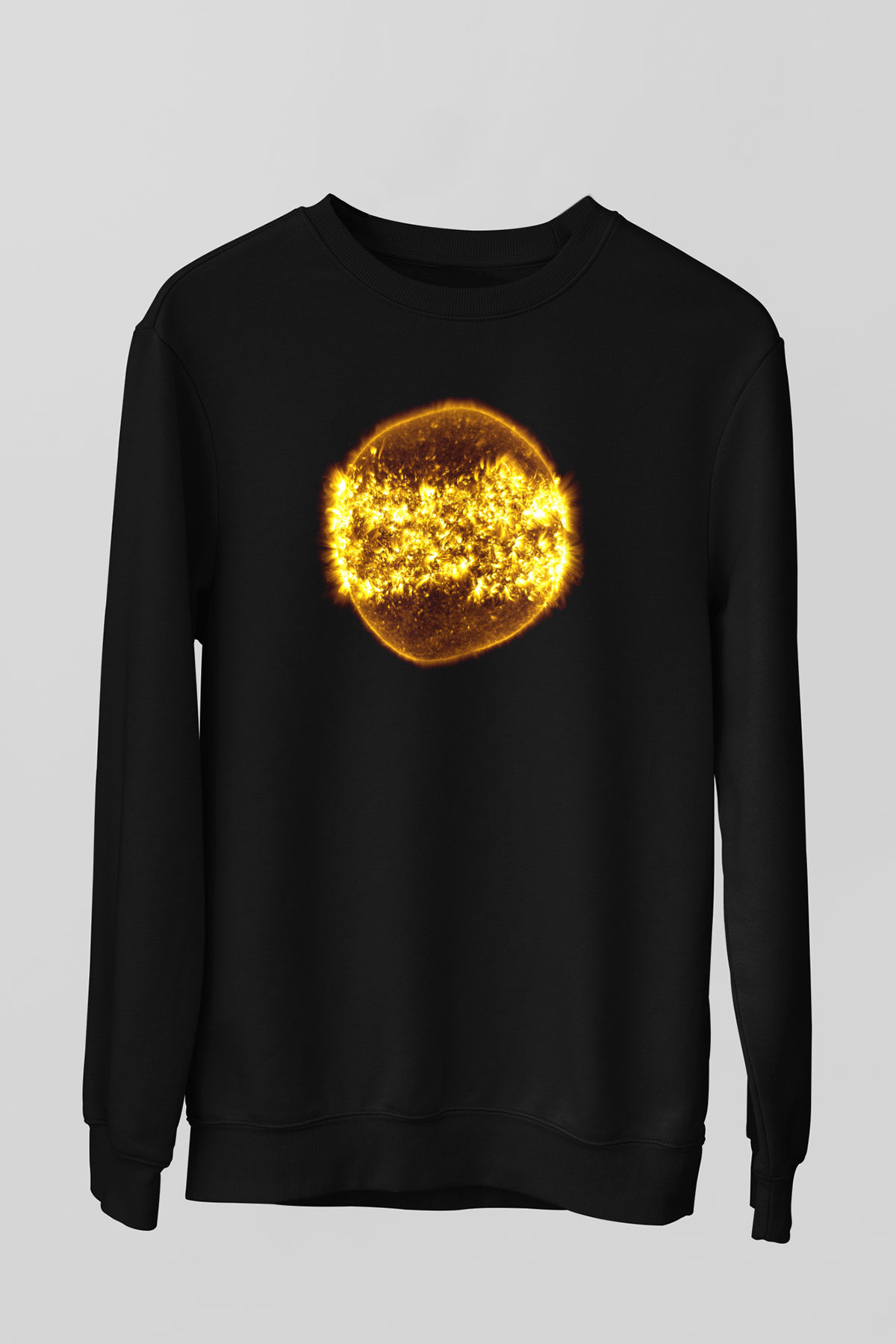 Güneş Siyah Unisex Sweatshirt