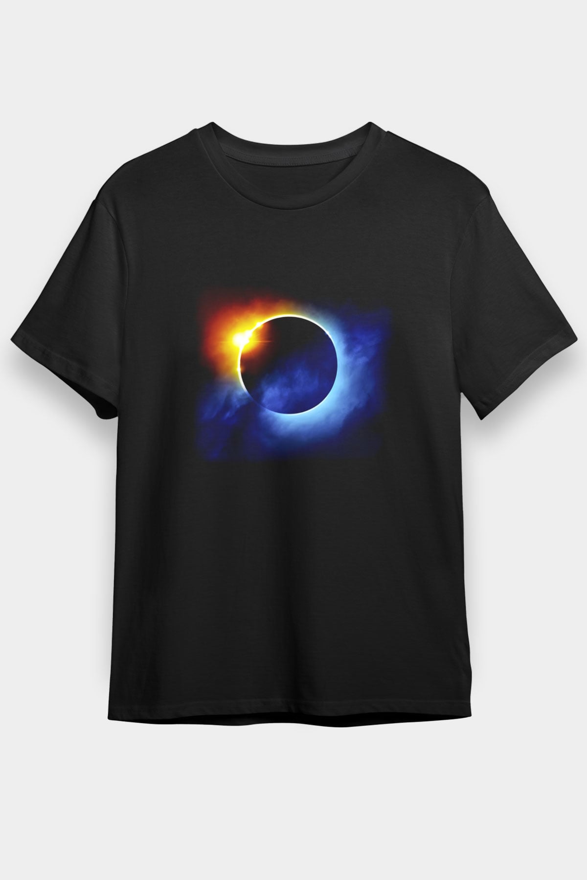 Güneş Siyah Unisex Tişört T-Shirt - TişörtFabrikası