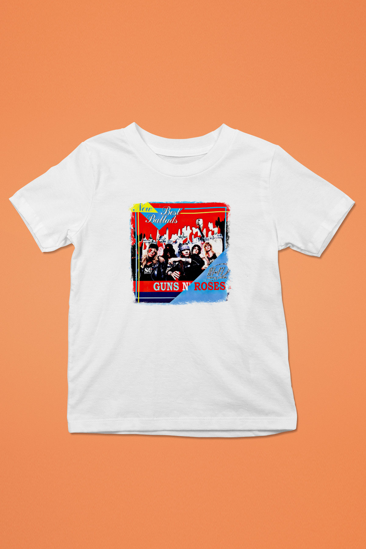 Guns N' Roses Baskılı Unisex Beyaz Çocuk Tişört