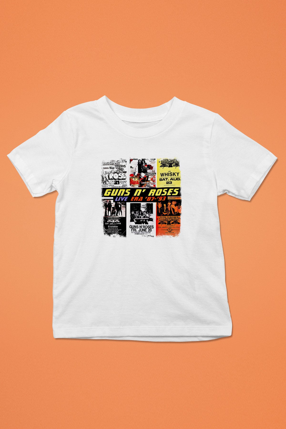 Guns N' Roses Baskılı Unisex Beyaz Çocuk Tişört