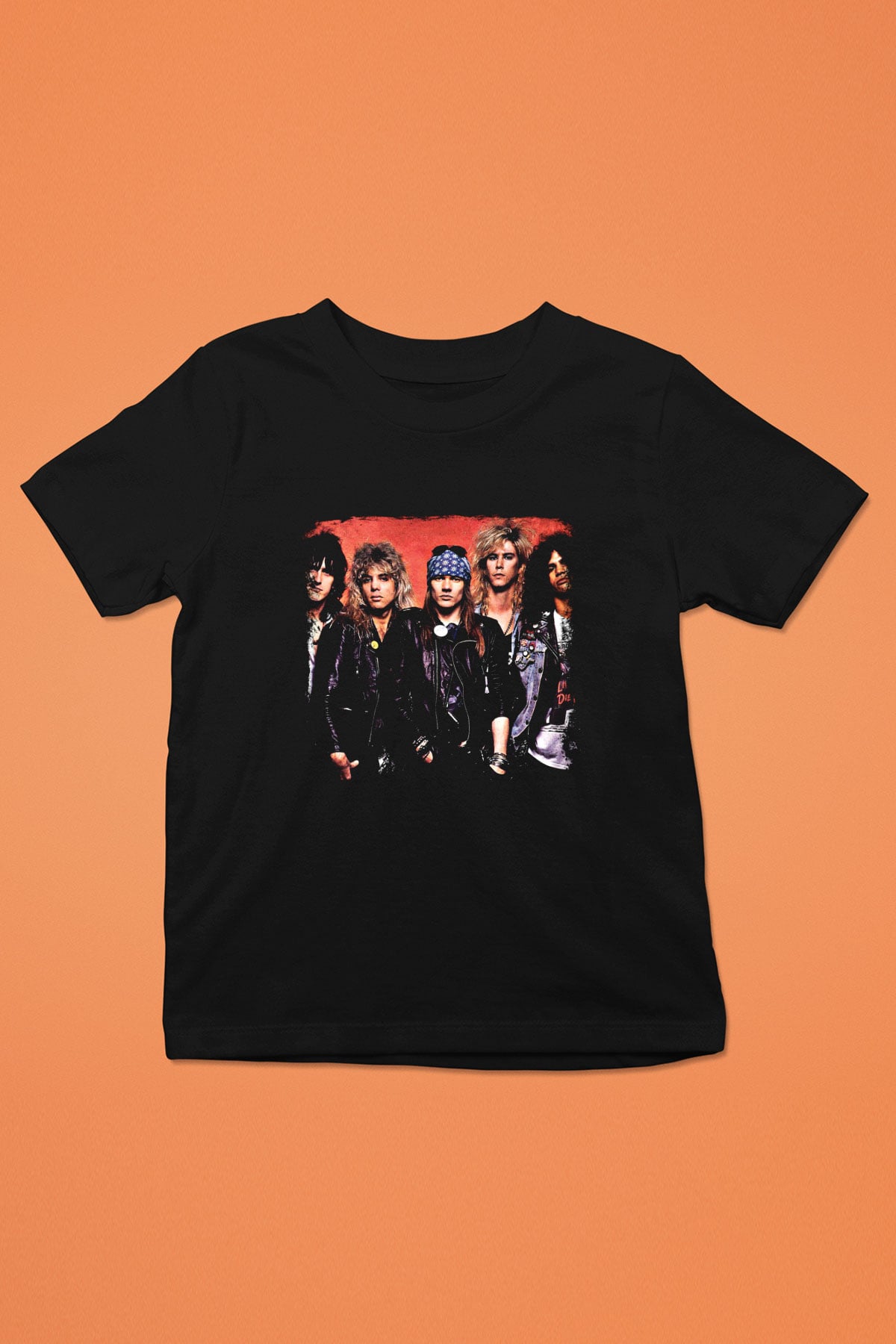 Guns N' Roses Baskılı Unisex Siyah Çocuk Tişört