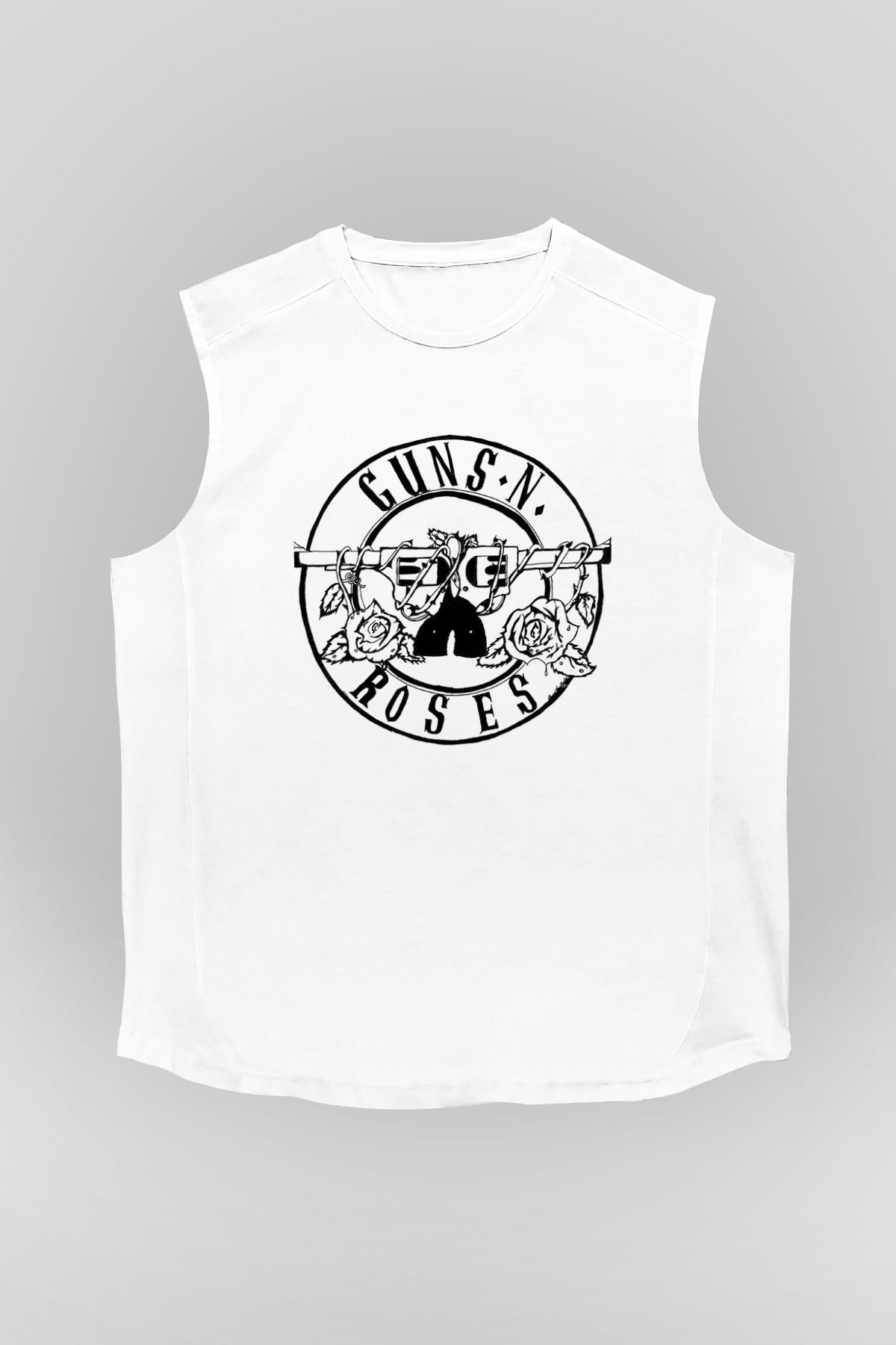 Guns N’ Roses Beyaz Unisex Kolsuz Tişört