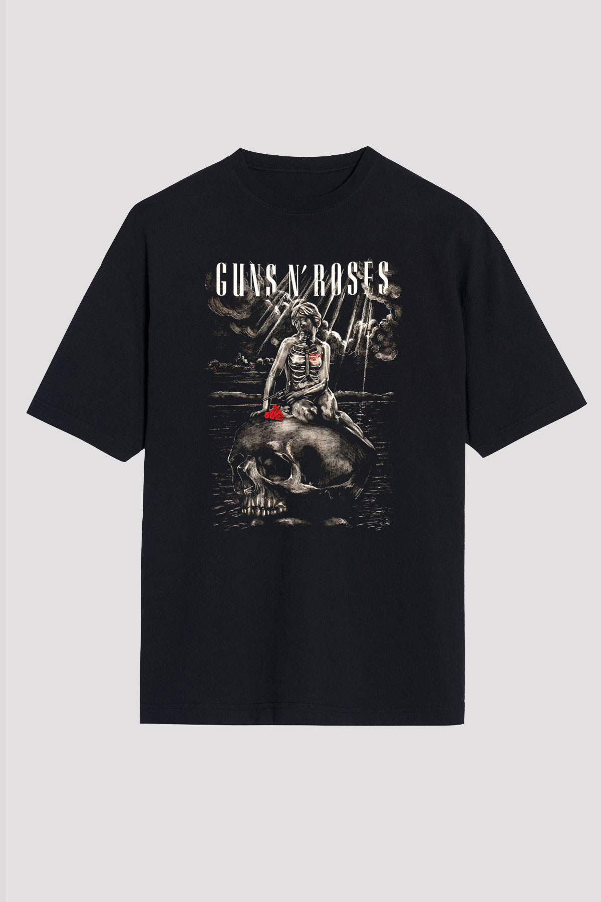 Guns N’ Roses Siyah Unisex Oversize Tişört T-Shirt