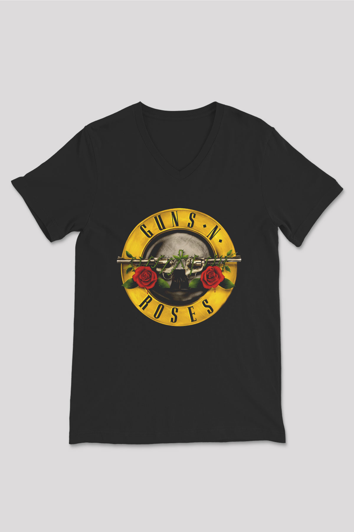 Guns N’ Roses Siyah Unisex V Yaka Tişört T-Shirt
