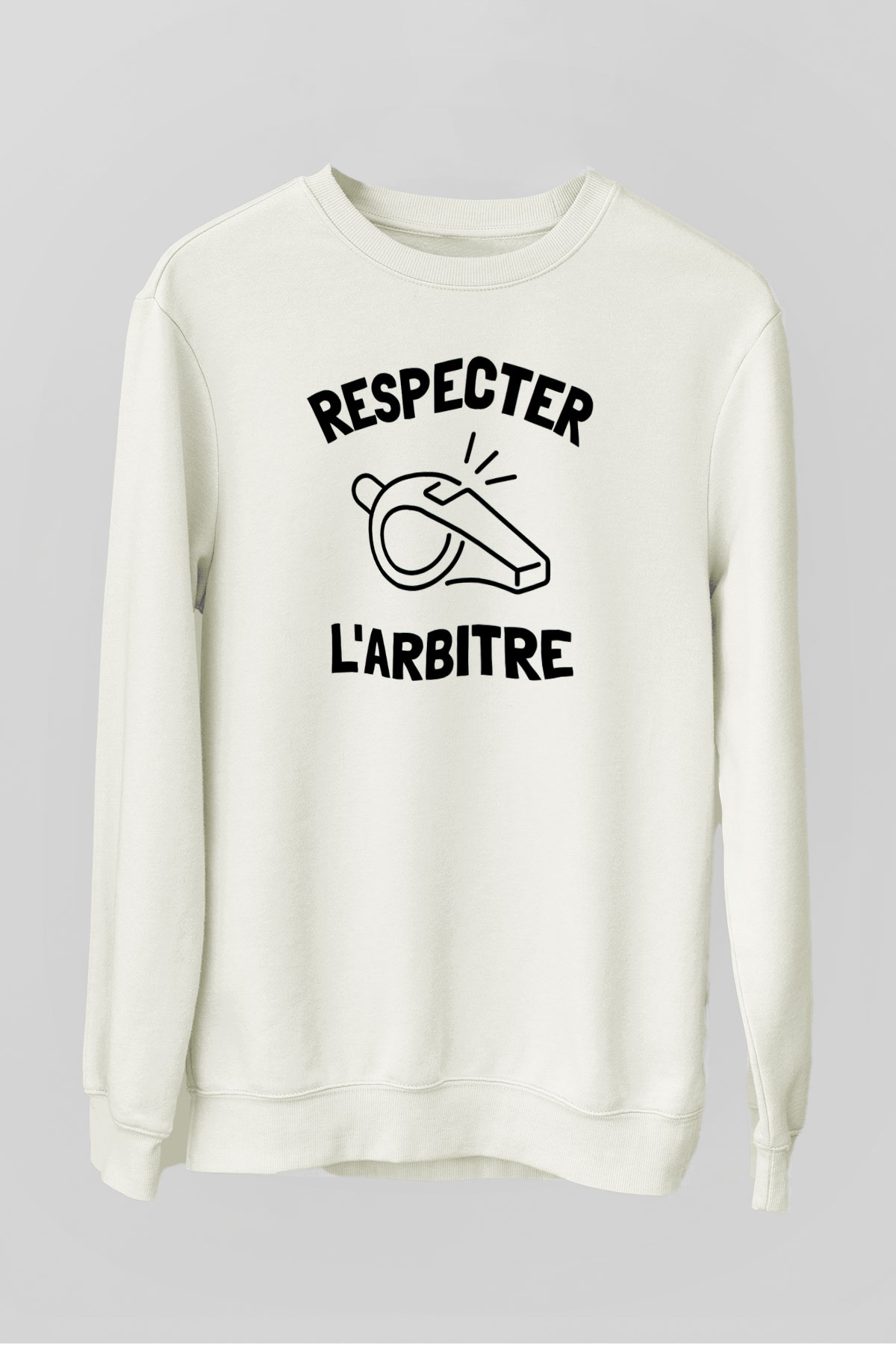 Hakem Beyaz Unisex Sweatshirt