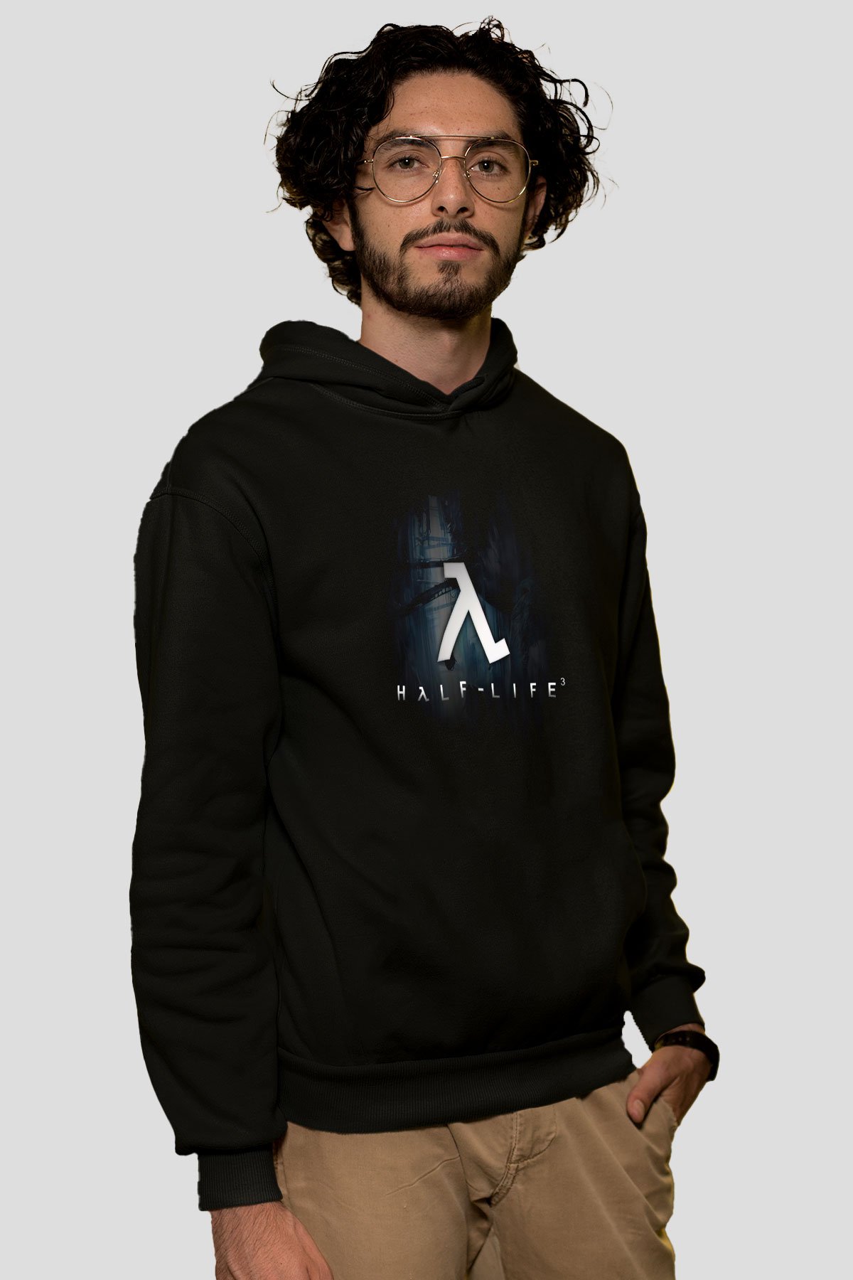 Half Life Siyah Unisex Hoodie