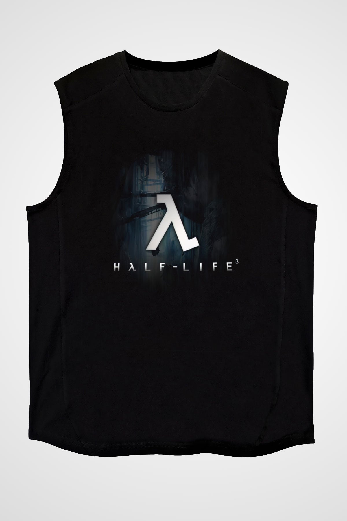 Half-Life Siyah Unisex Kolsuz Tişört
