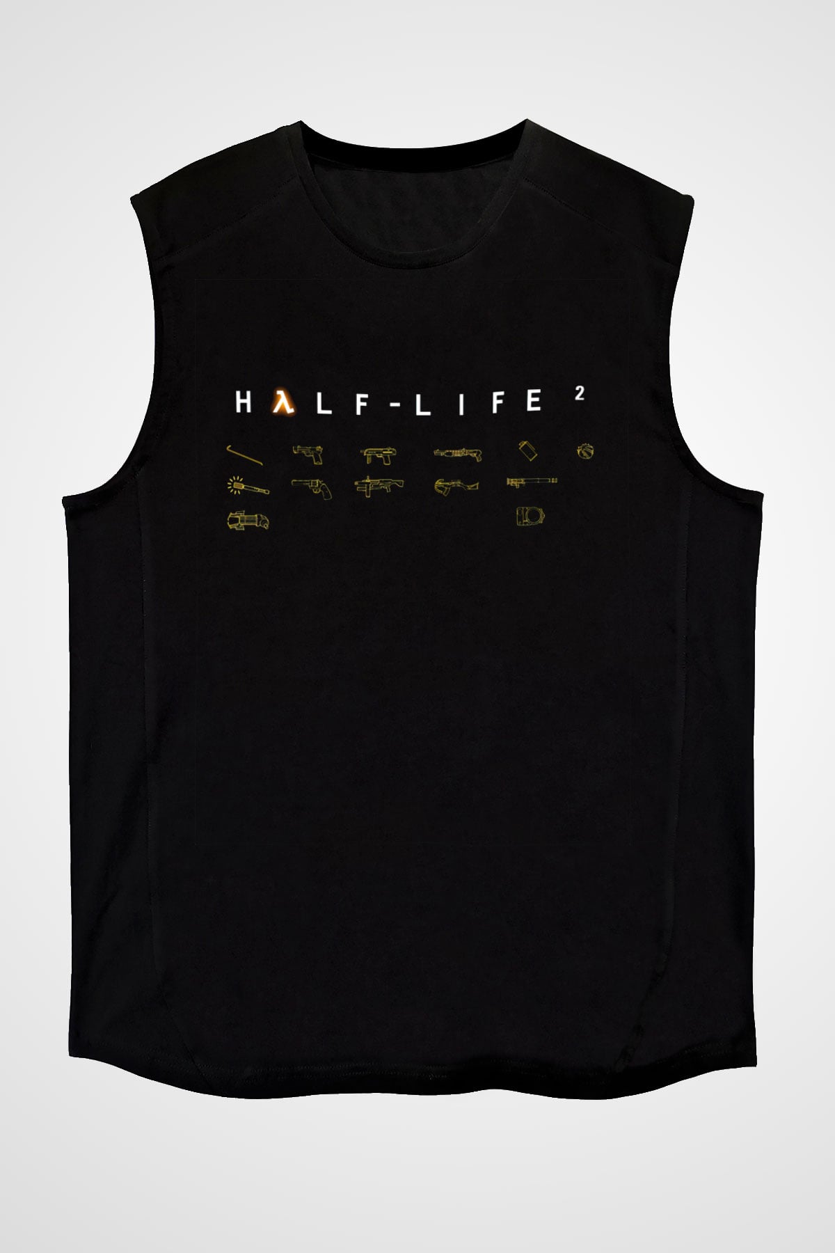 Half-Life Siyah Unisex Kolsuz Tişört