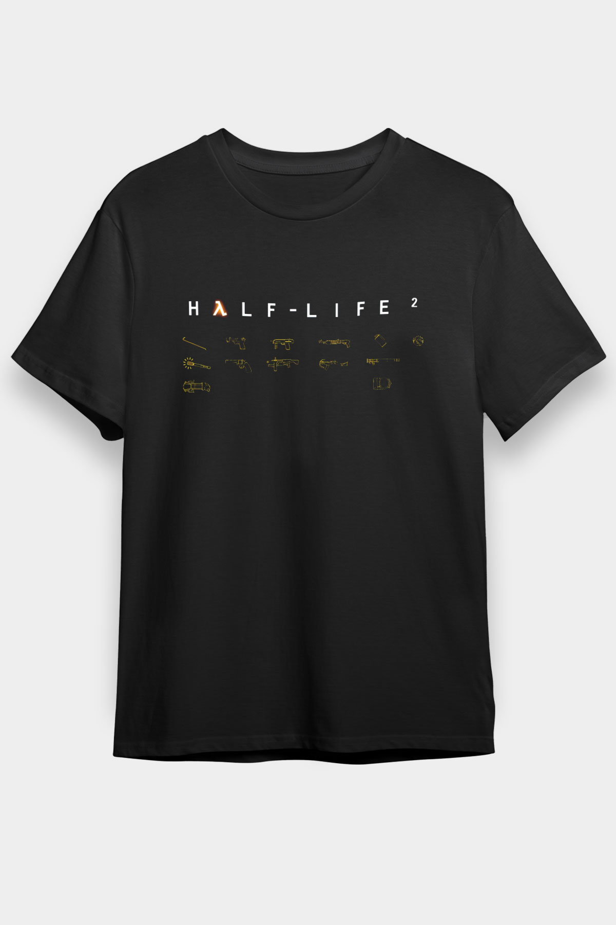 Half-Life Siyah Unisex Tişört T-Shirt