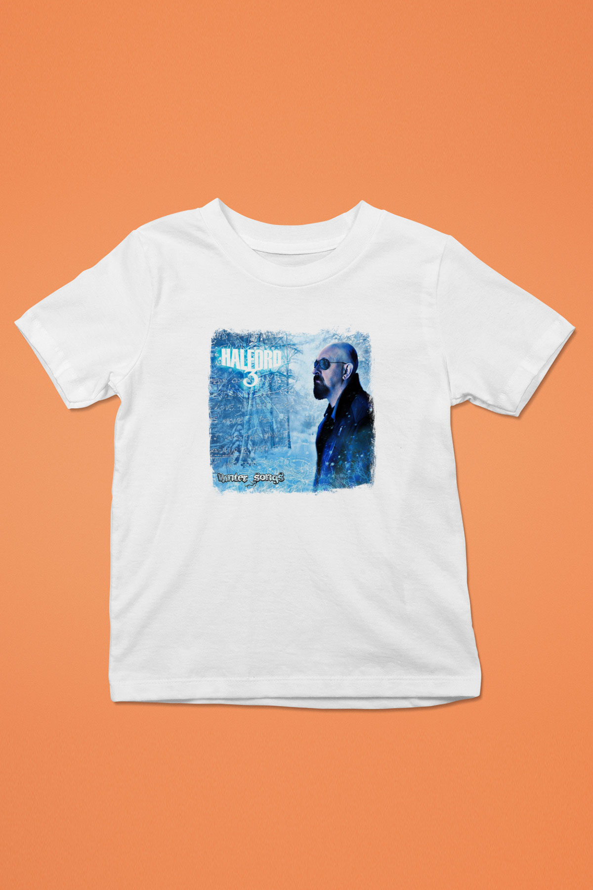 Halford Baskılı Unisex Beyaz Çocuk Tişört