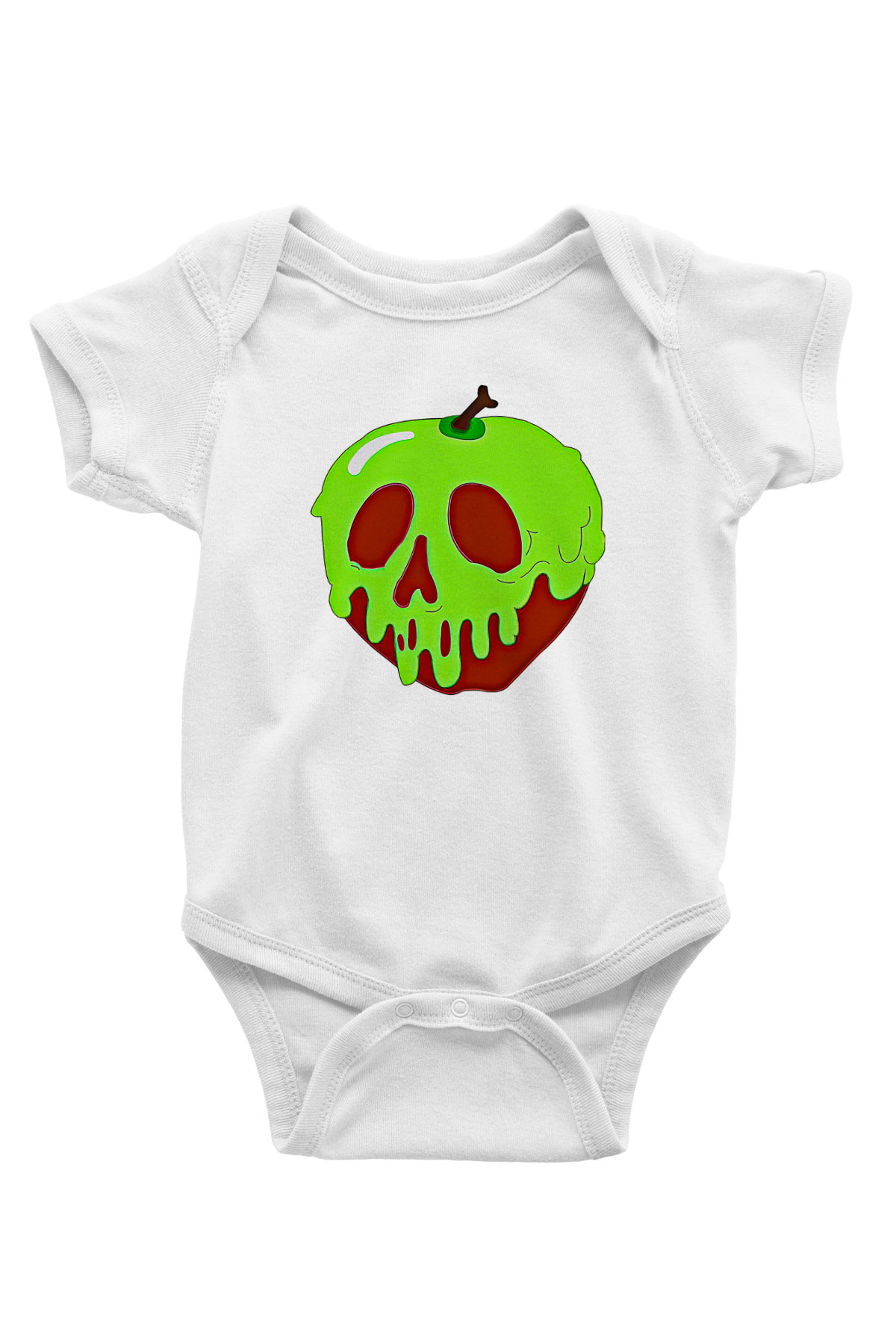 Halloween Baskılı Beyaz Unisex Bebek Body - Zıbın