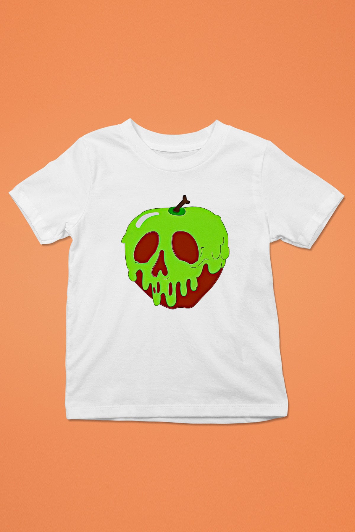 Halloween Baskılı Beyaz Unisex Beyaz Çocuk Tişört - Tshirt