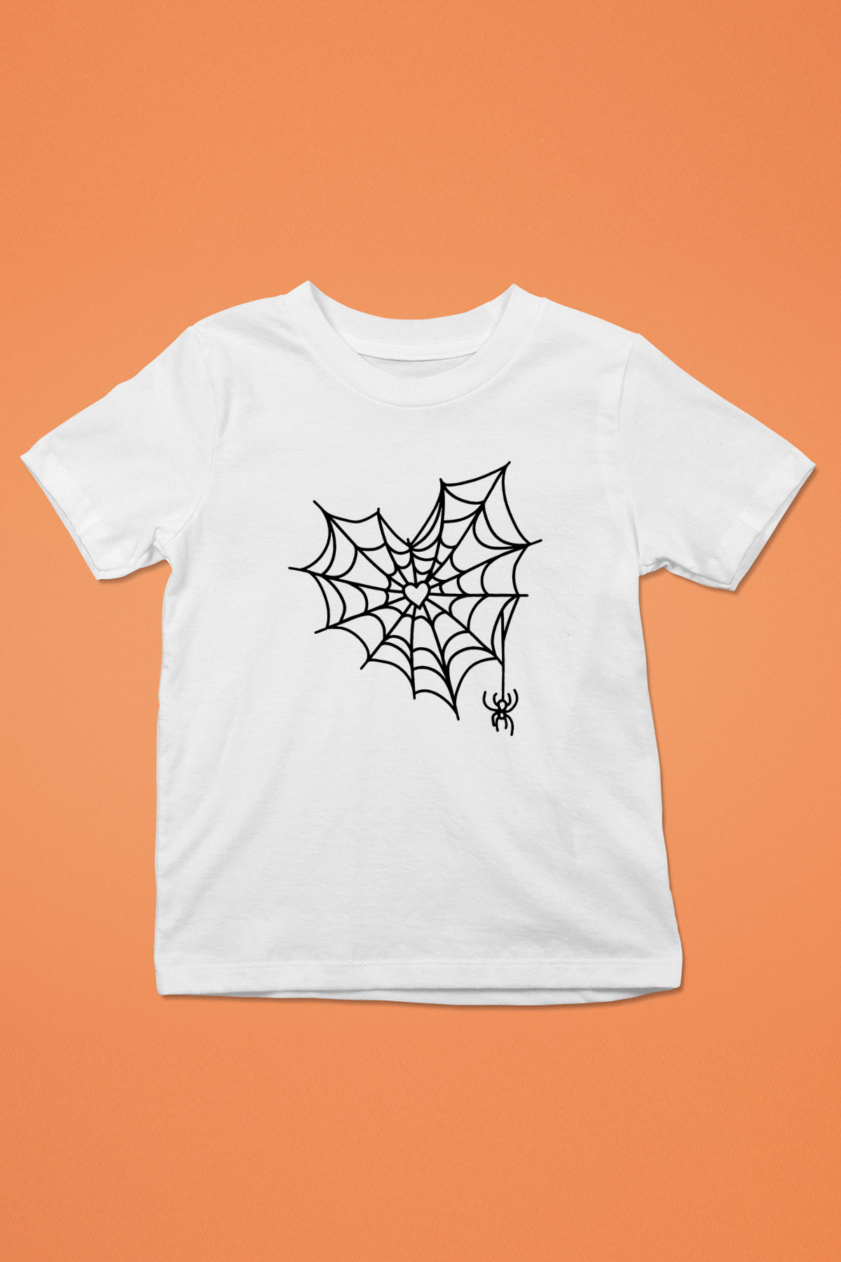 Halloween Baskılı Beyaz Unisex Beyaz Çocuk Tişört - Tshirt